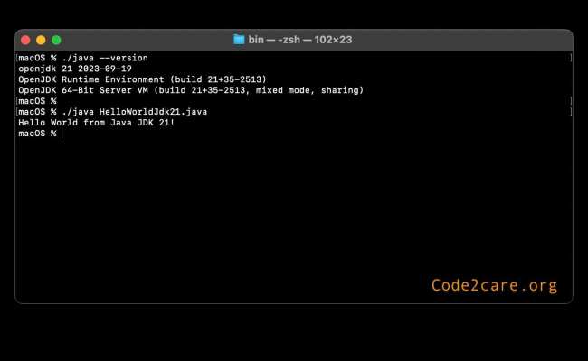 How To Install And Use Java JDK 21 Initial Release Candidate | Code2care